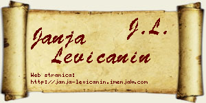 Janja Levičanin vizit kartica
